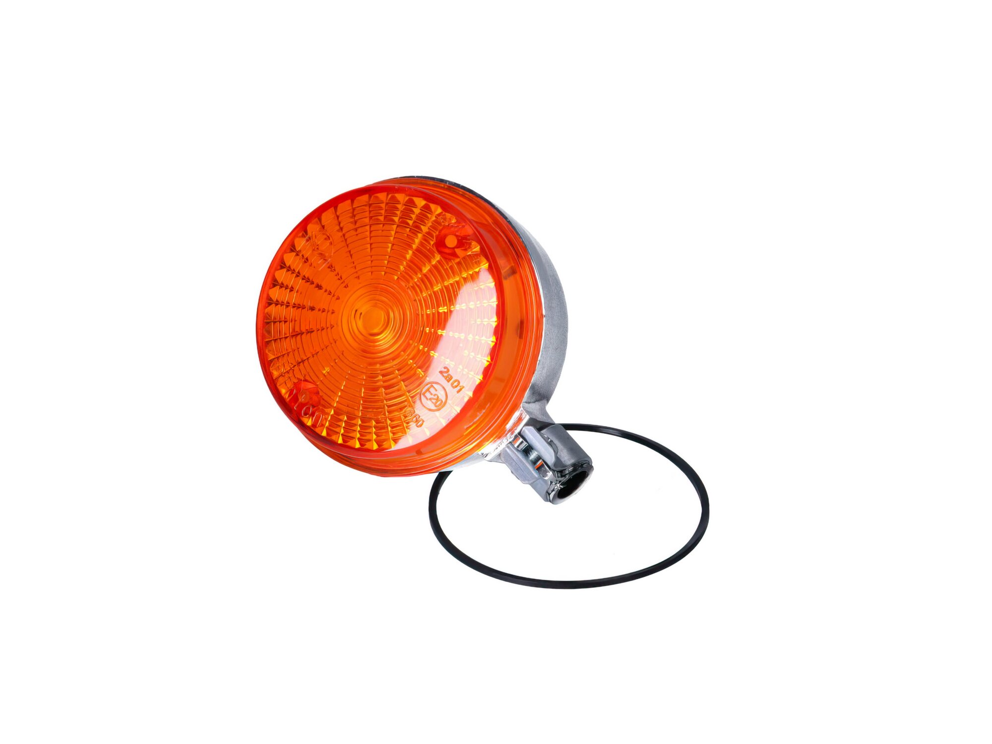 Clignotant arrière 80mm orange / chrome Simson S50 / S51 / S70 / SR50 / SR80