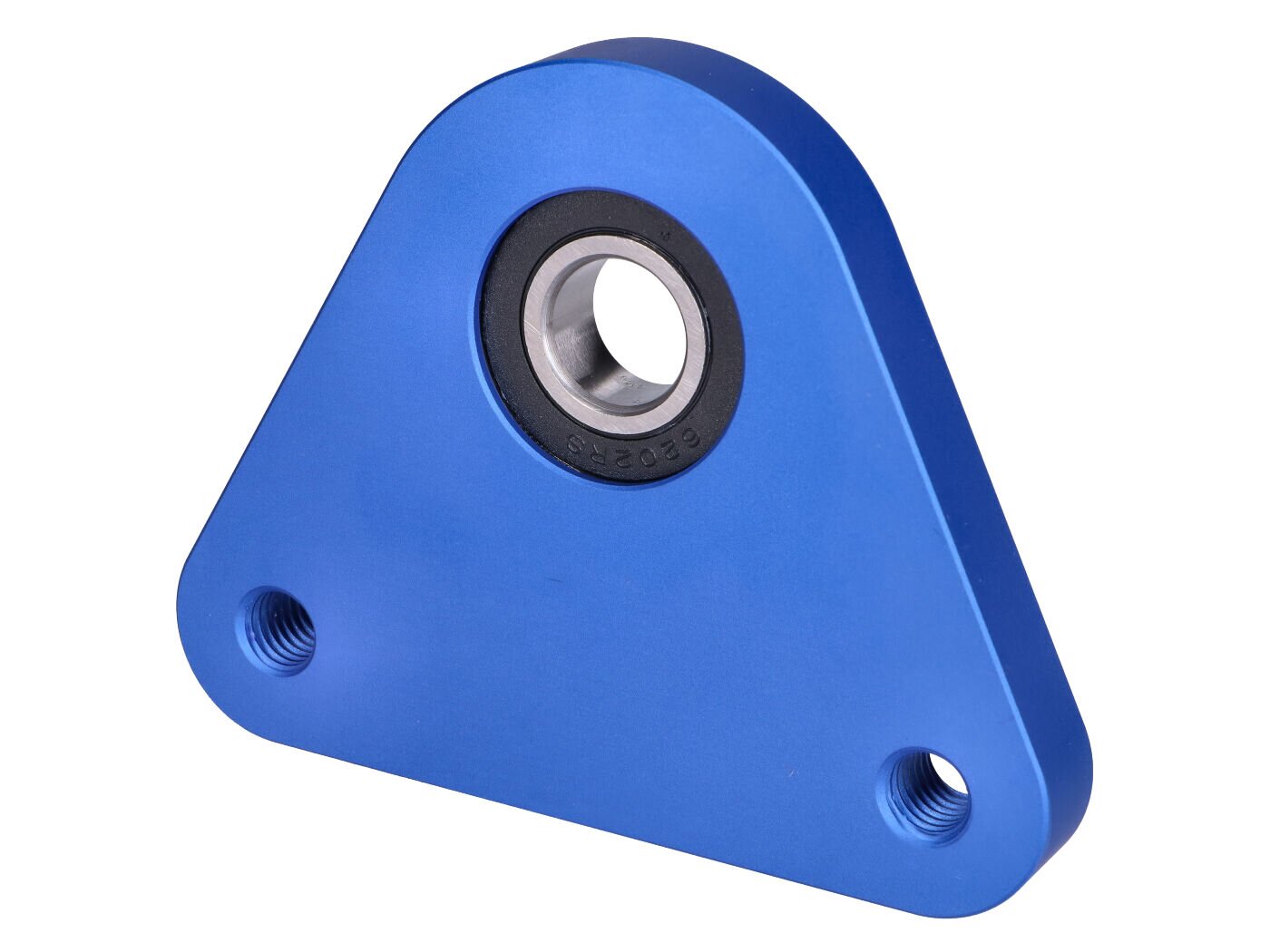 Support d'axe de roue arrière Swiing Racing alu bleu Piaggio Ciao