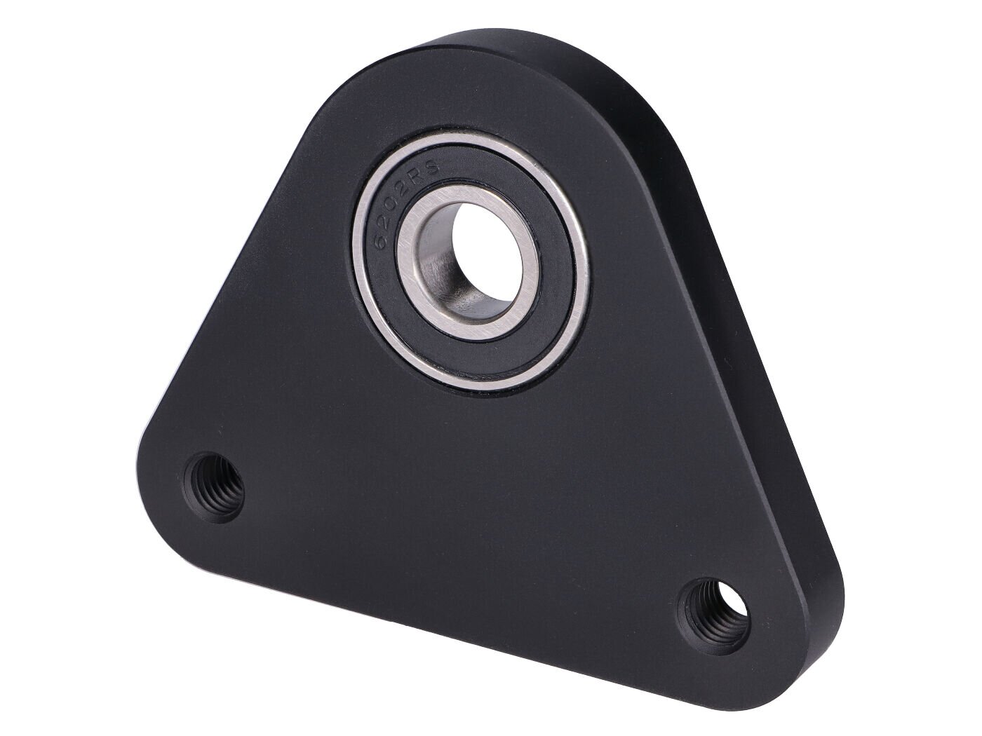 Support d'axe de roue arrière Swiing Racing alu noir Piaggio Ciao