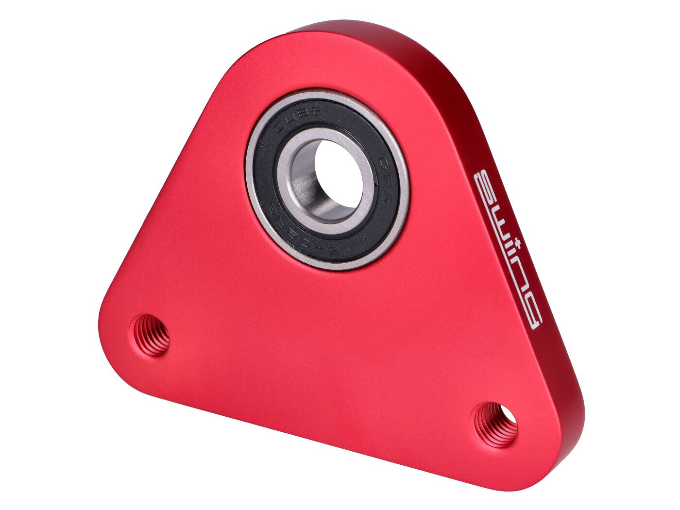 Support d'axe de roue arrière Swiing Racing alu rouge Piaggio Ciao