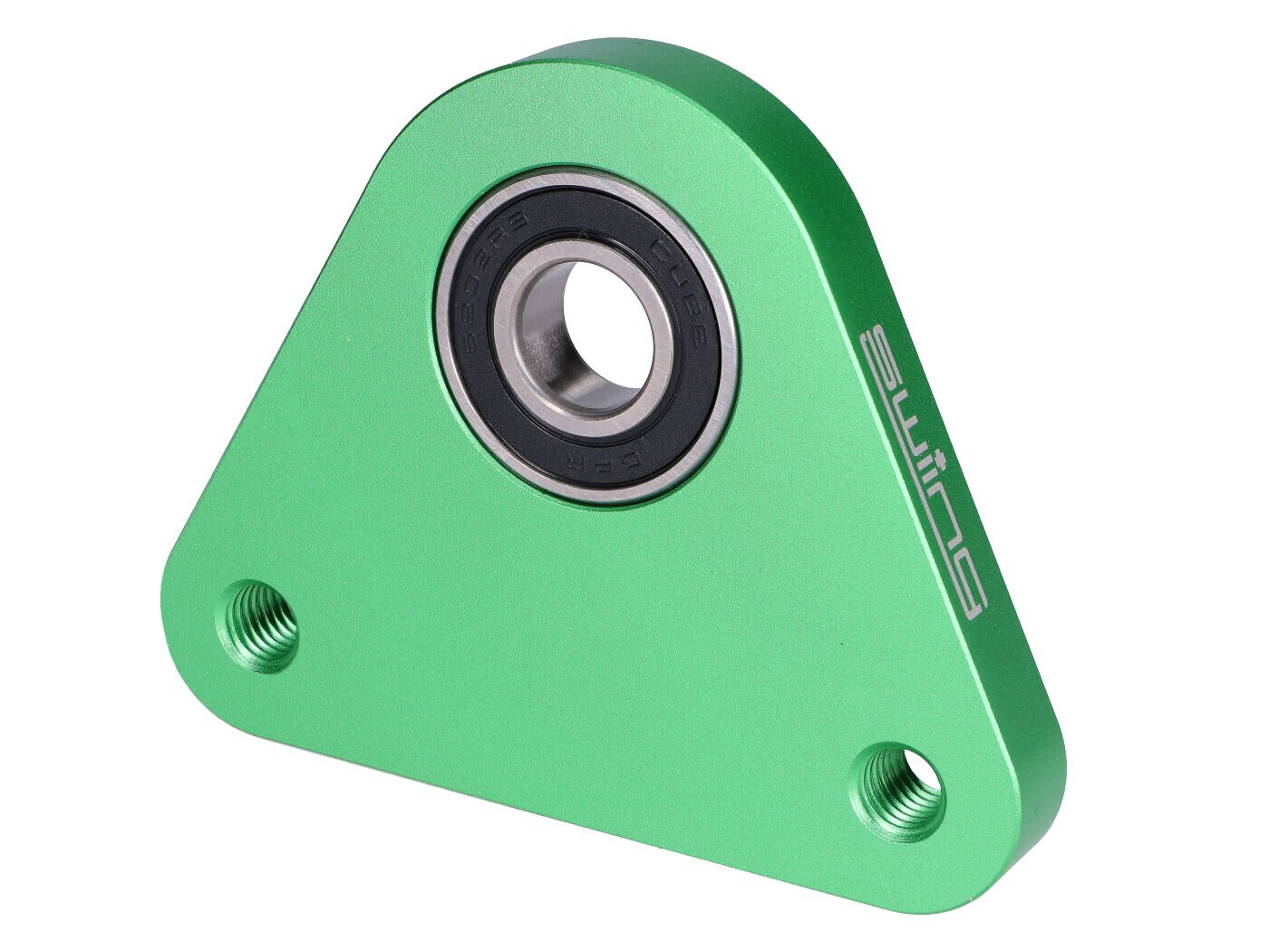 Support d'axe de roue arrière Swiing Racing alu vert Piaggio Ciao