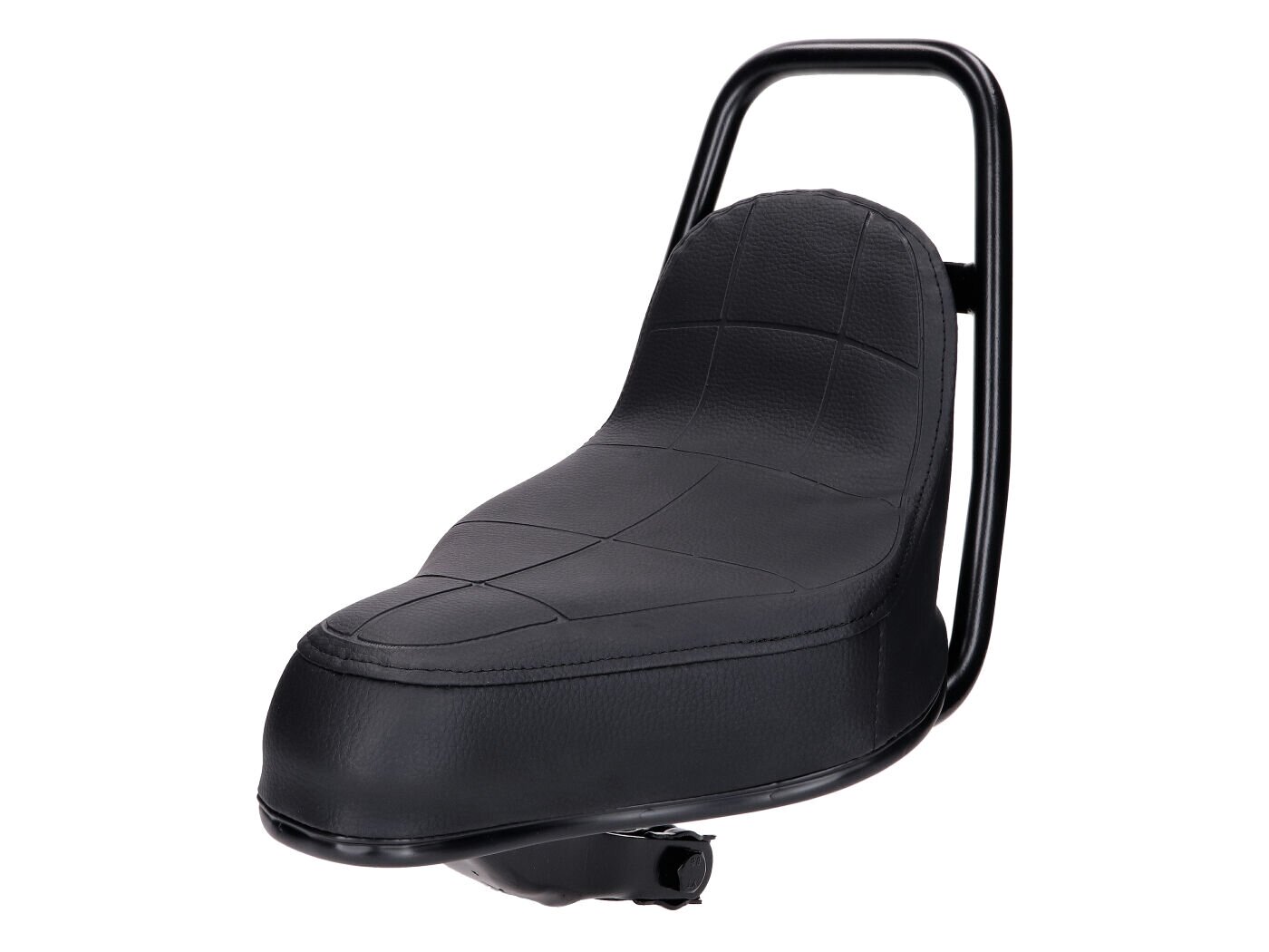 Selle Chopper noire avec lettrage Puch