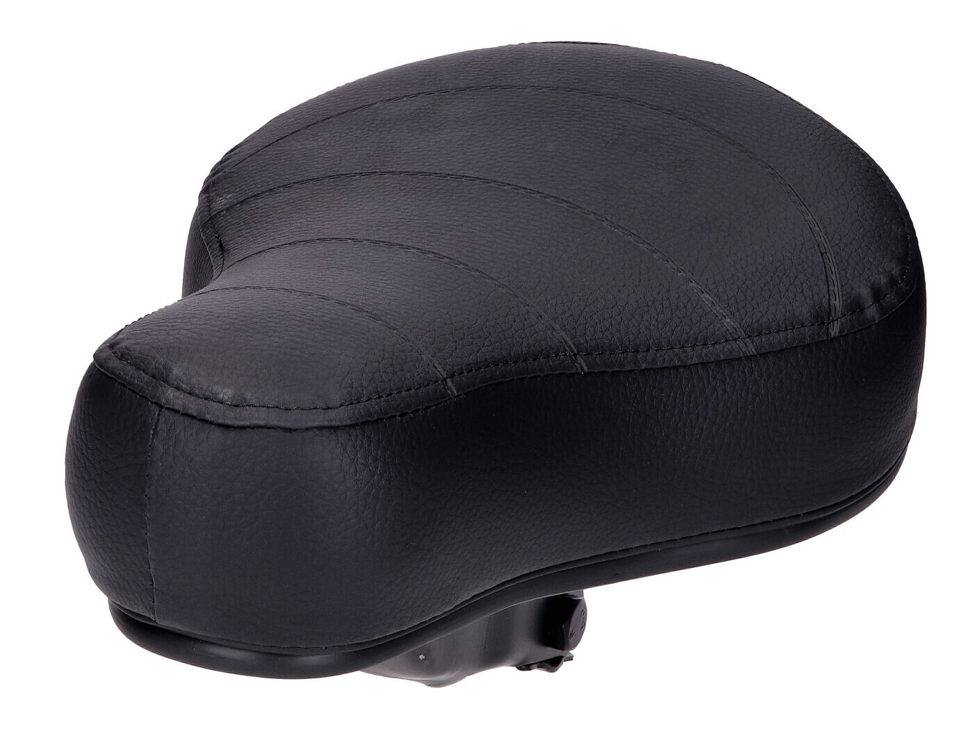 Selle matelassé noire universelle Cyclomoteur