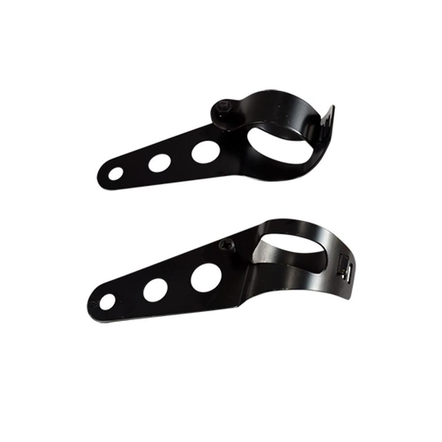 Pattes / supports de fixation de phare d.35 - 48mm noir