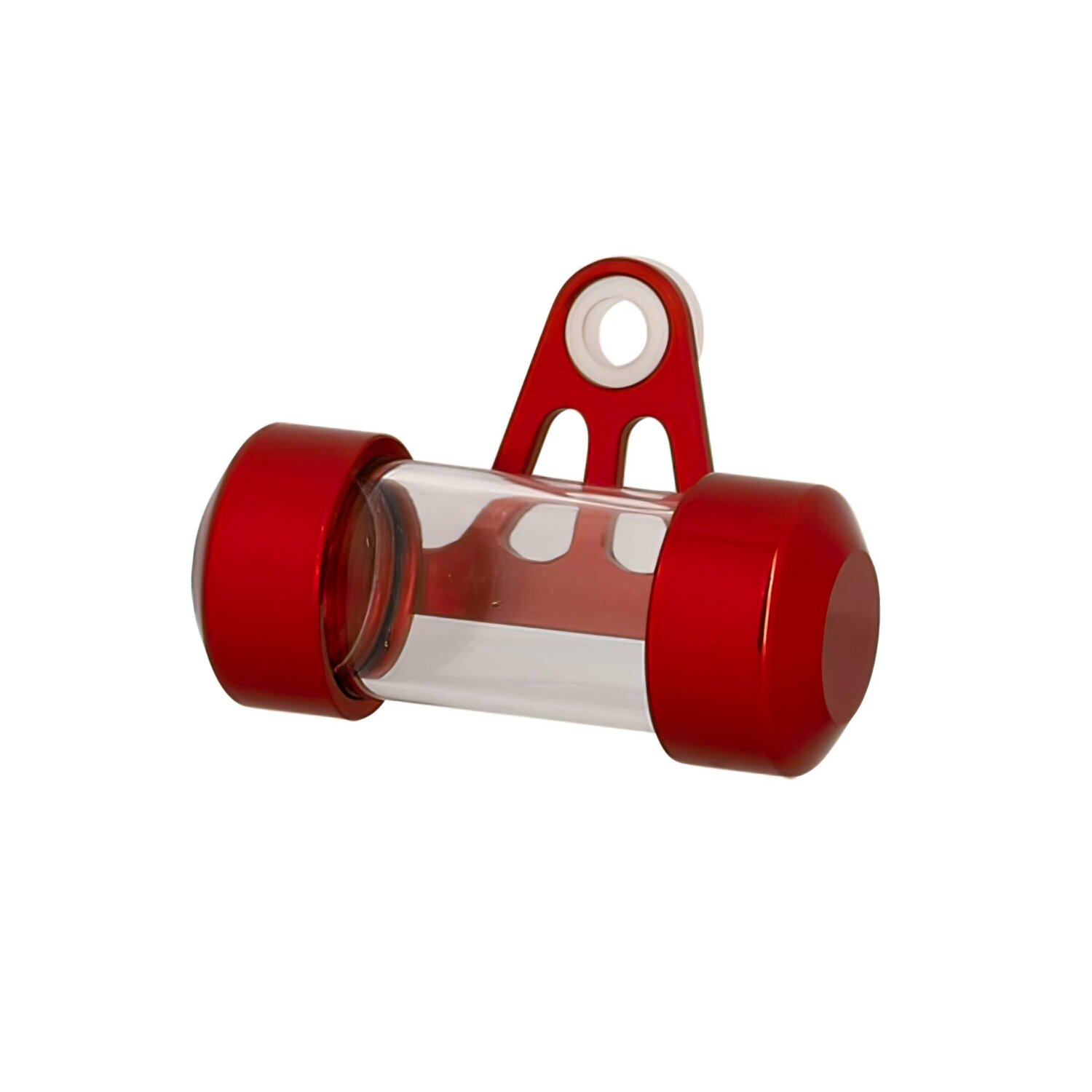 Porte vignette assurance tube 70mm rouge