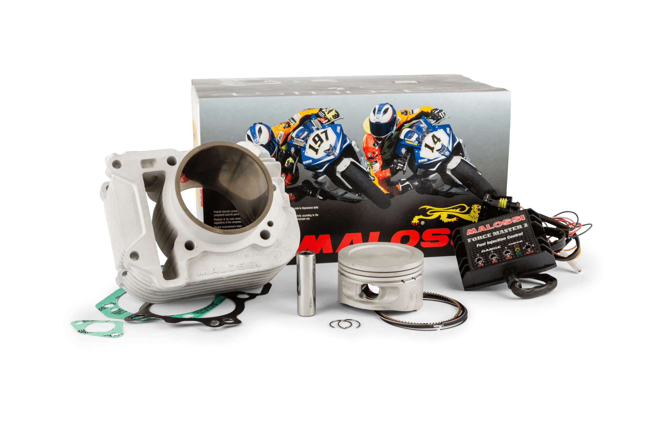 Pack cylindre - boîtier CDI Force Master 2 Malossi Alu 187 Vespa LX 125