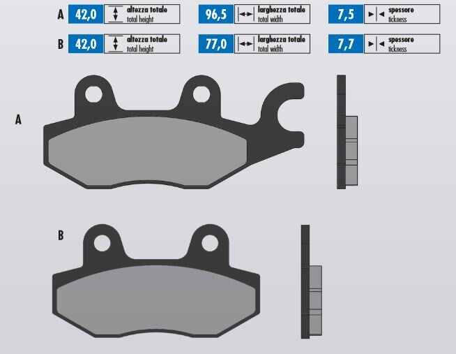 Plaquettes de frein Polini Original Suzuki Burgman 400