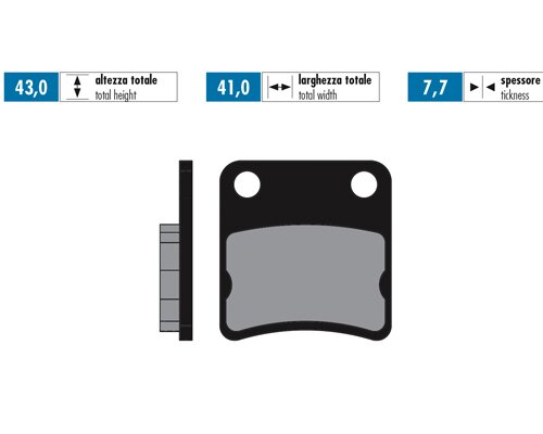 Plaquettes de frein Polini Original Honda Dio