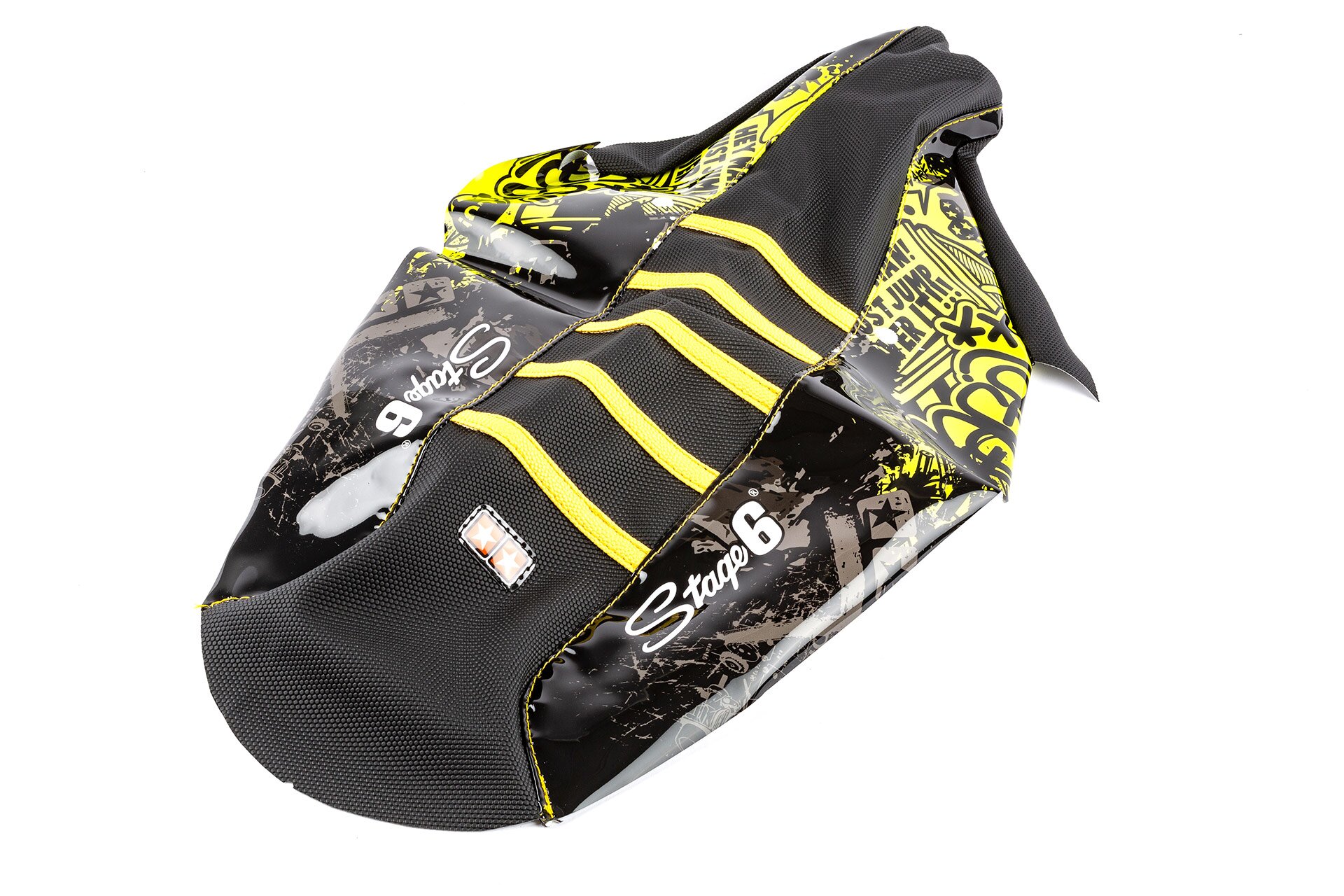 Housse de selle Yamaha DT Stage6 Full Covering jaune / noir