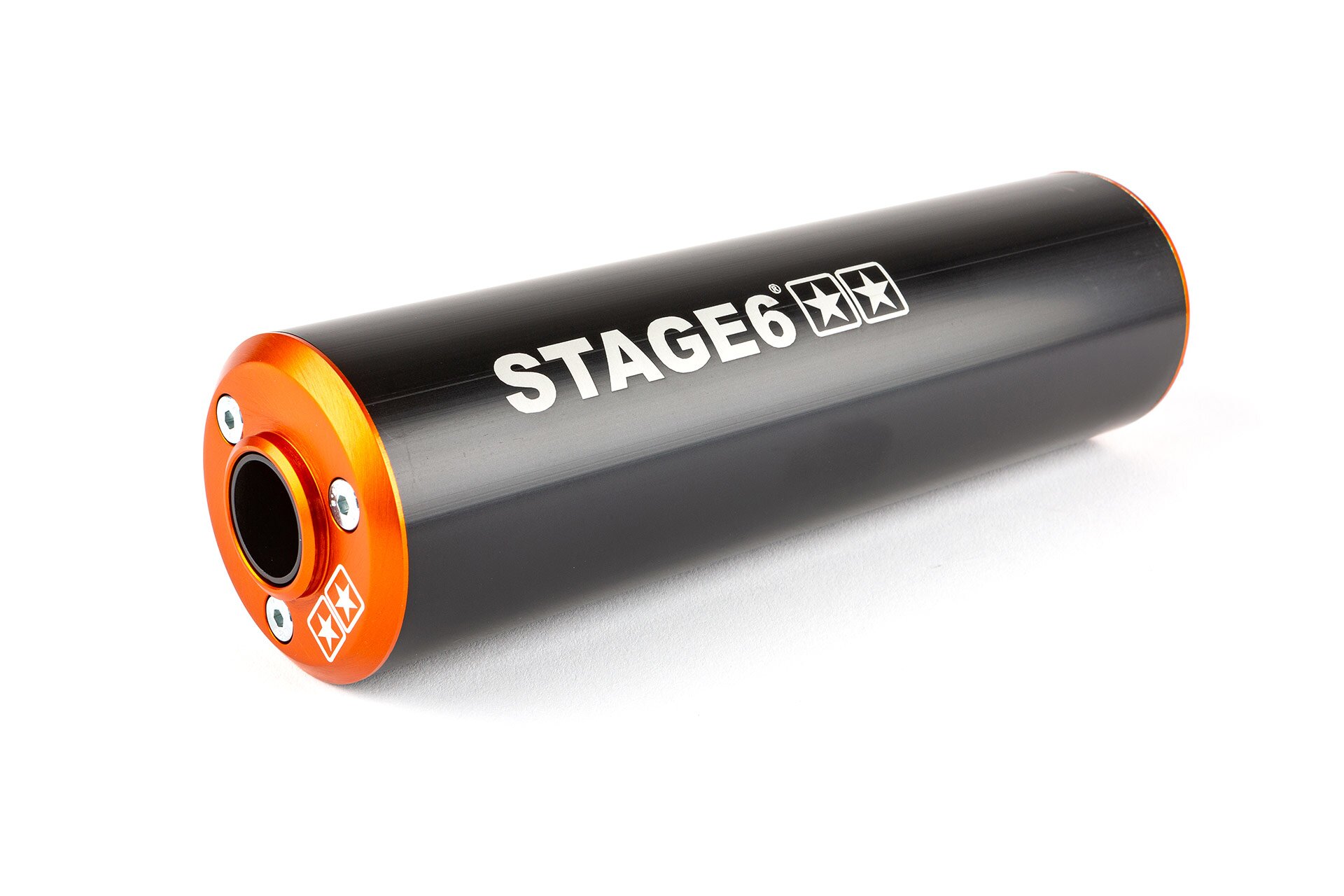 Silencieux d'échappement Stage6 50 - 80 droit orange / noir