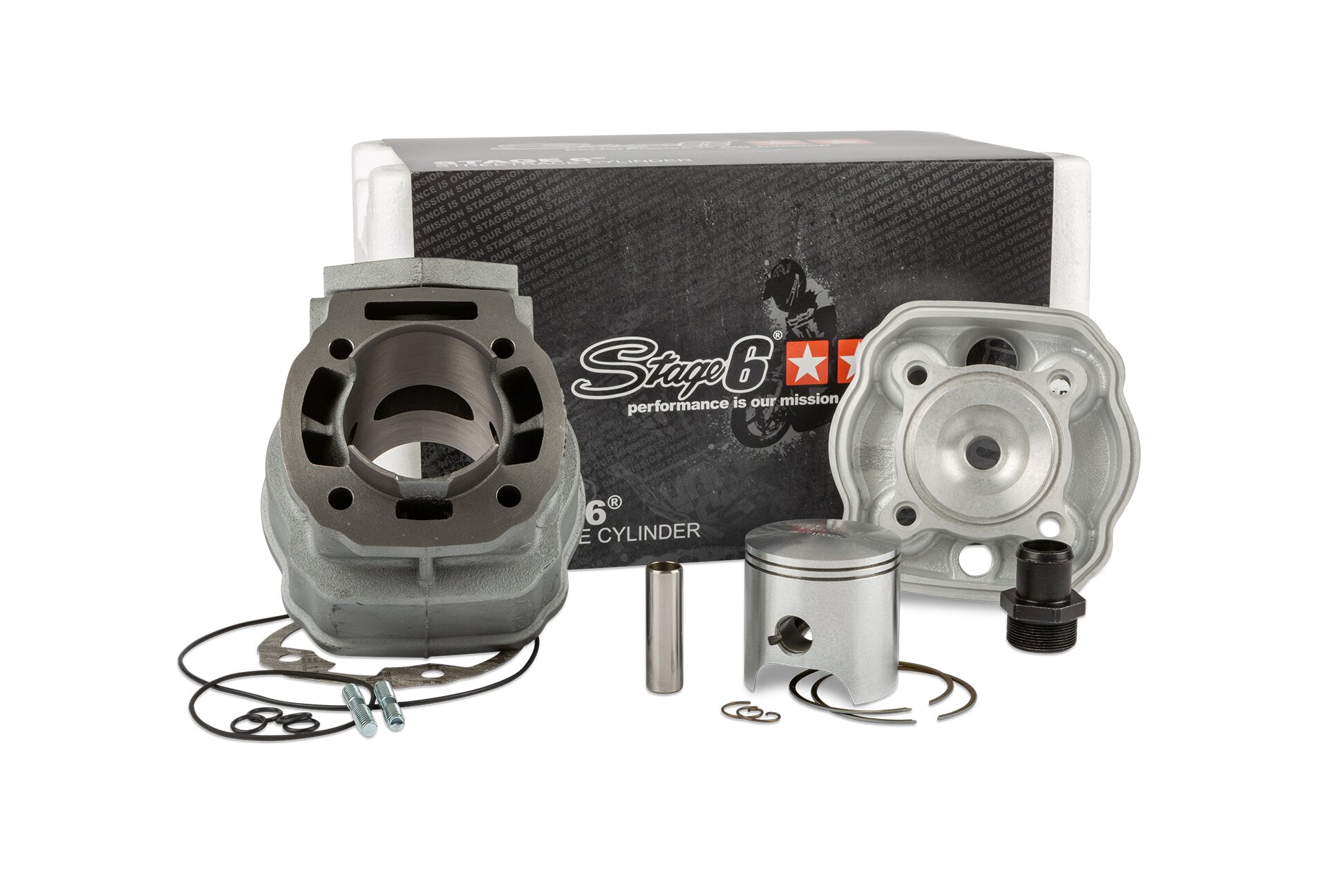 Kit cylindre Stage6 StreetRace 88 Fonte Derbi Euro 3 / Euro 4