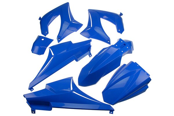 Kit carénage 7 pièces Bleu Derbi Senda DRD / XTrem 2000-2011