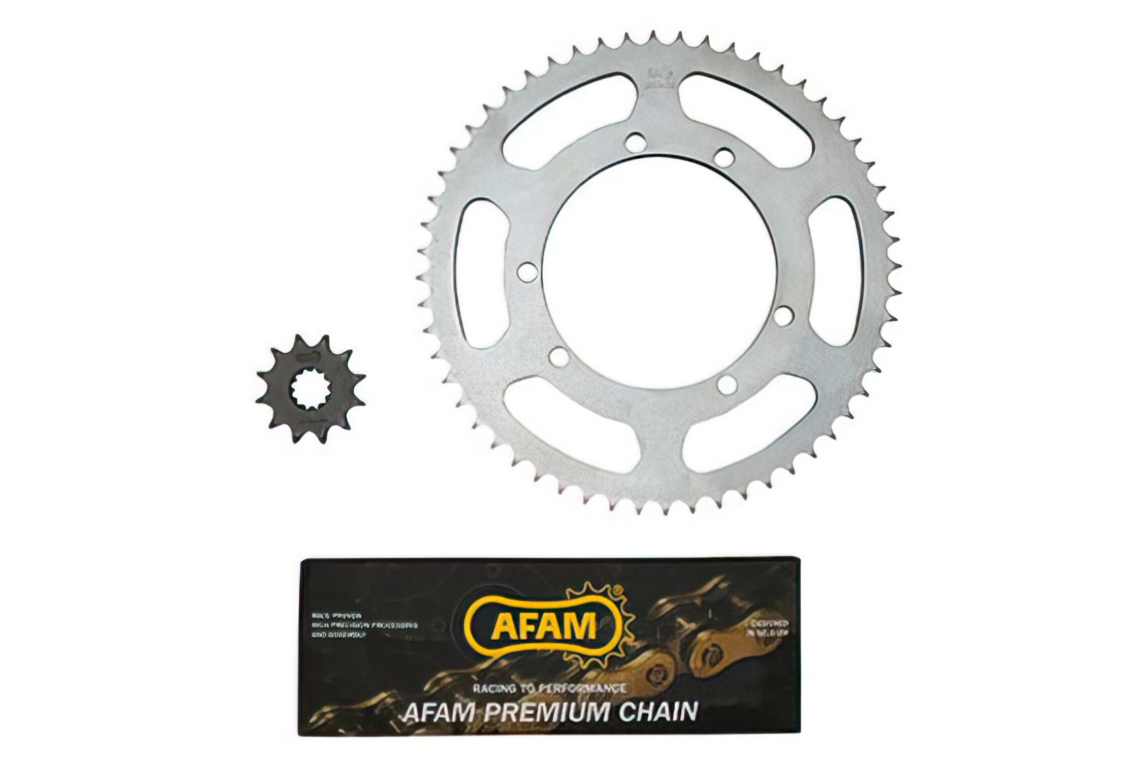 Kit chaîne AFAM 12x56 - 428 Sherco 50cc