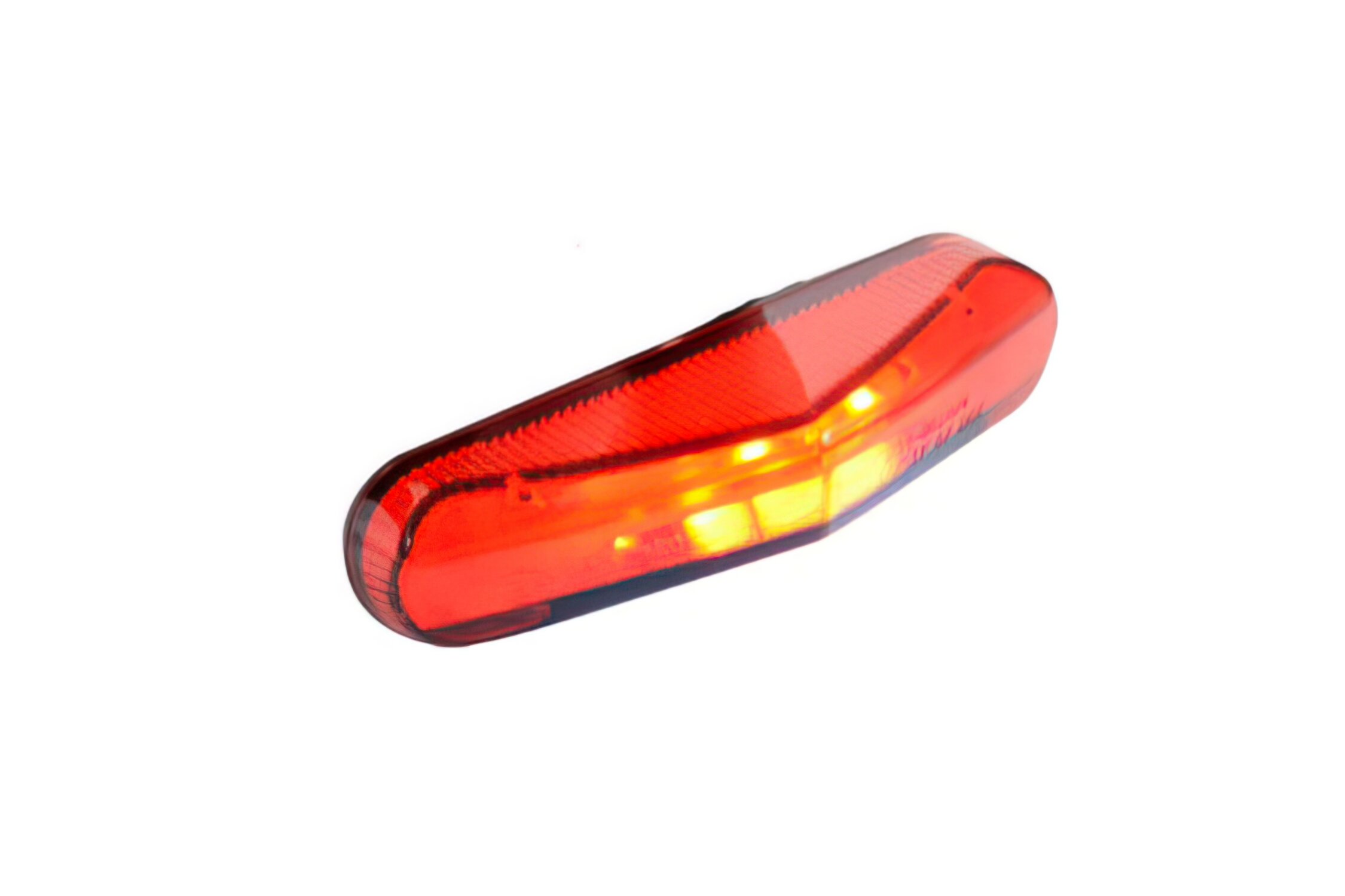 Feu arrière à Led avec éclairage de plaque universel 83x38,3x21mm rouge