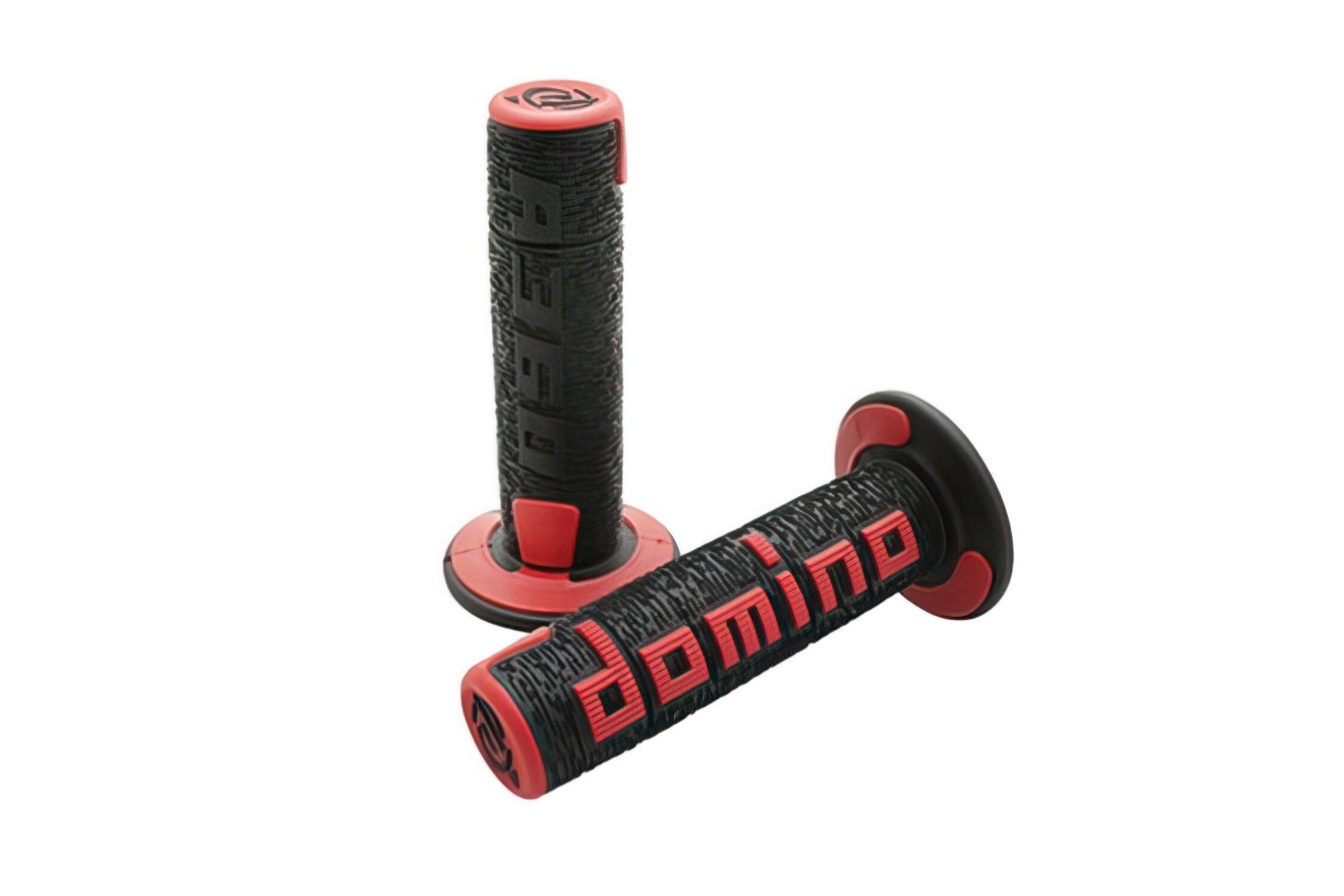 Poignées Off Road Domino A360 Noir / Rouge