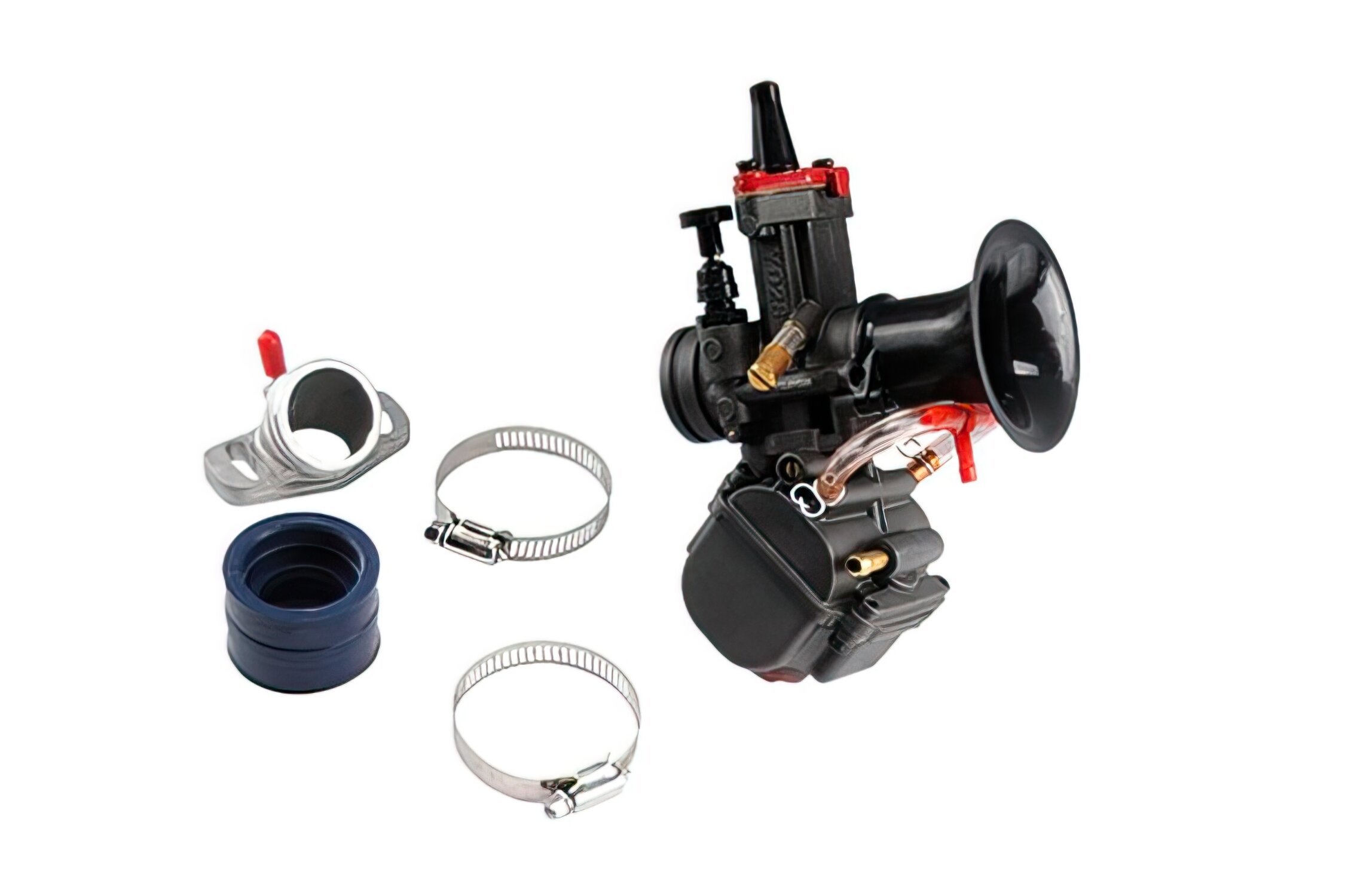 Kit carburateur racing 28mm type PWK avec cuve inclinée 40 degrés