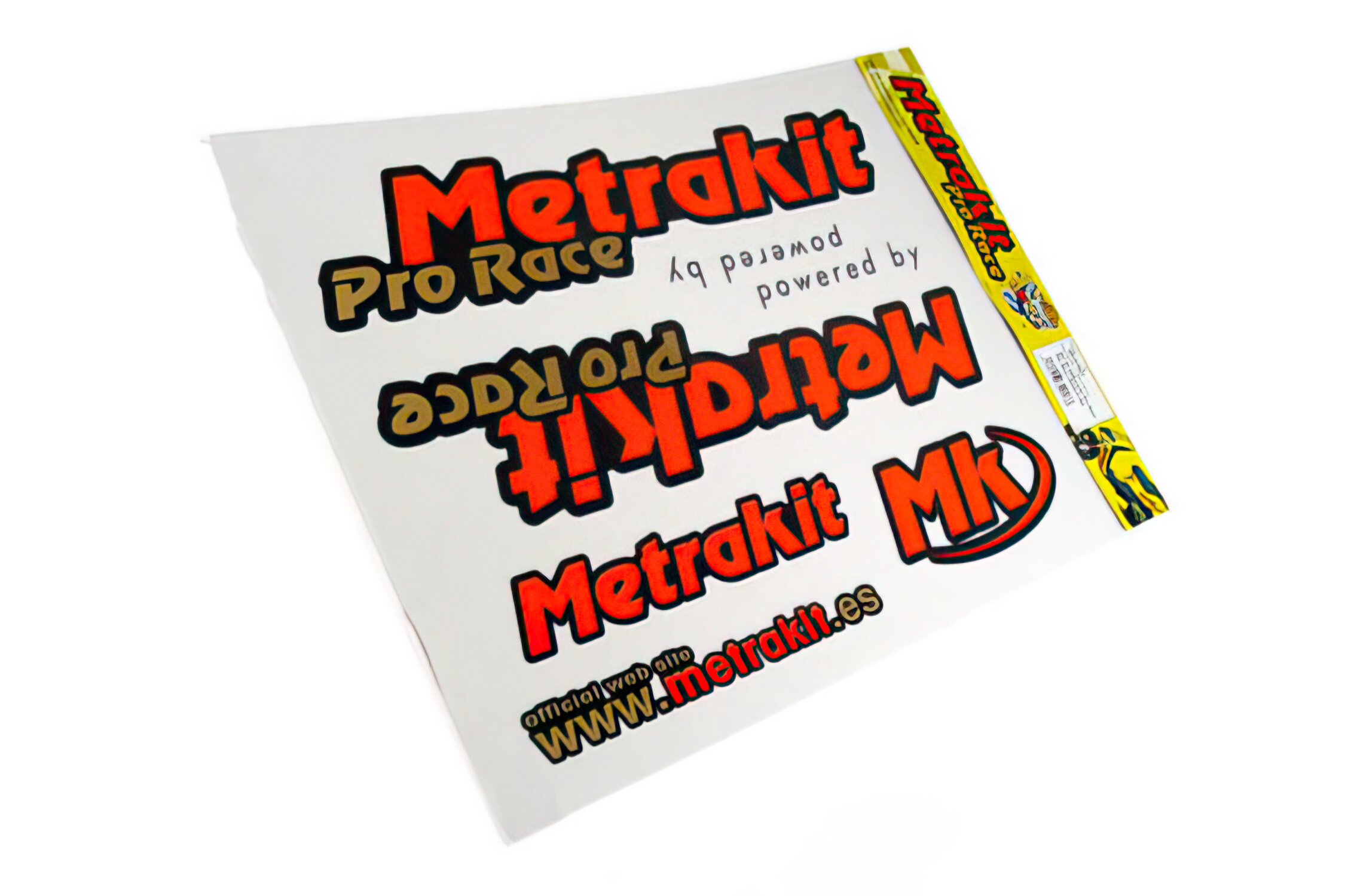 Planches d'autocollants Metrakit Pro Race (2 fois 35x45cm).