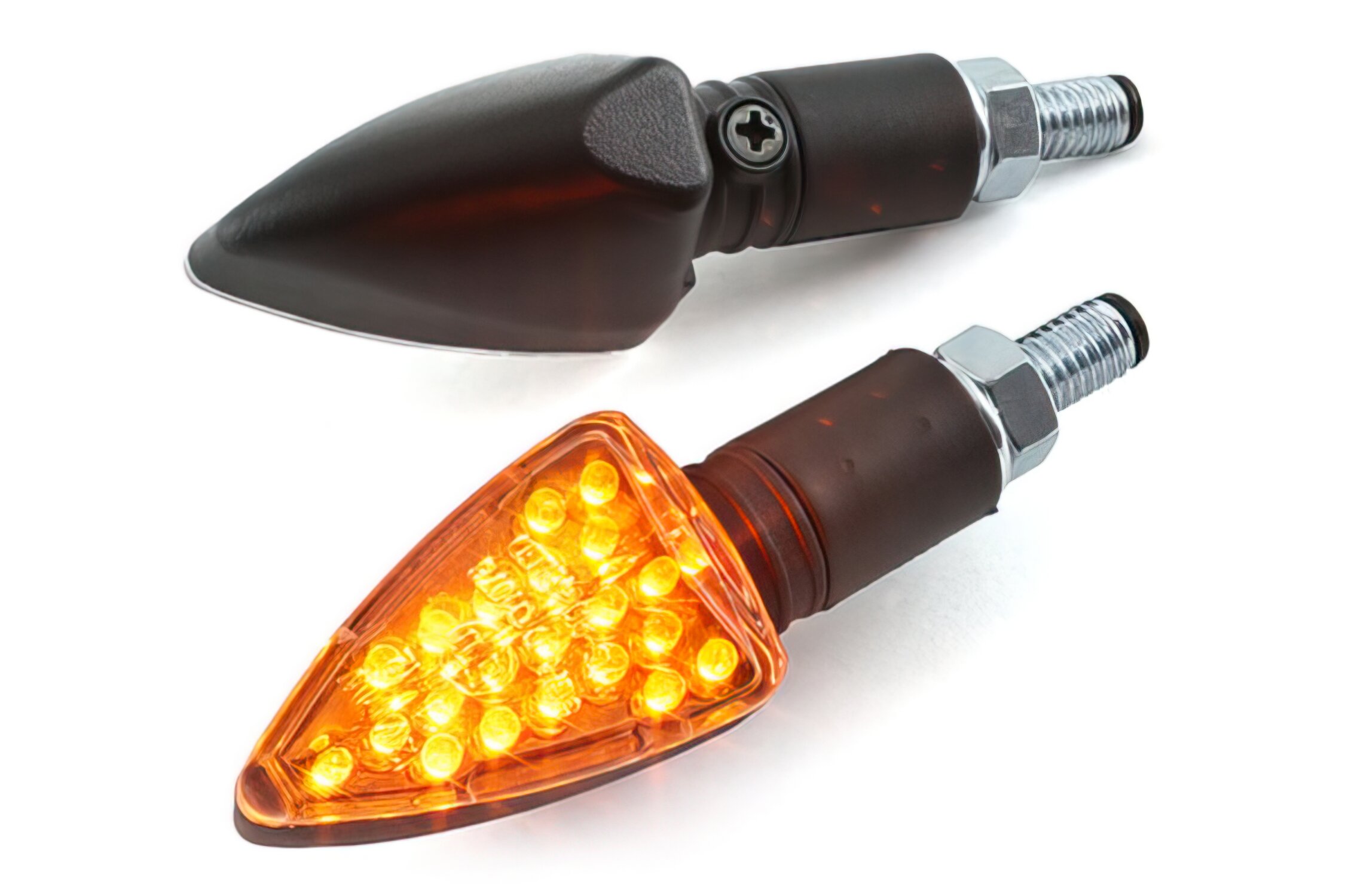 Clignotants sur tige DEMON 2 Led noir